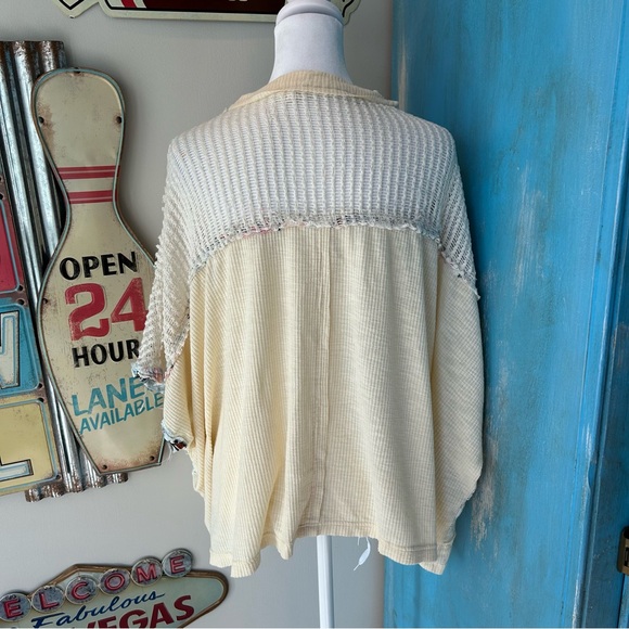 POL Birdie Patchwork Mesh Oversized Tee - Picture 3 of 15